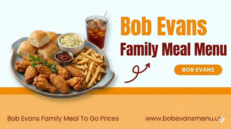 Bob Evans Family Meals With Prices