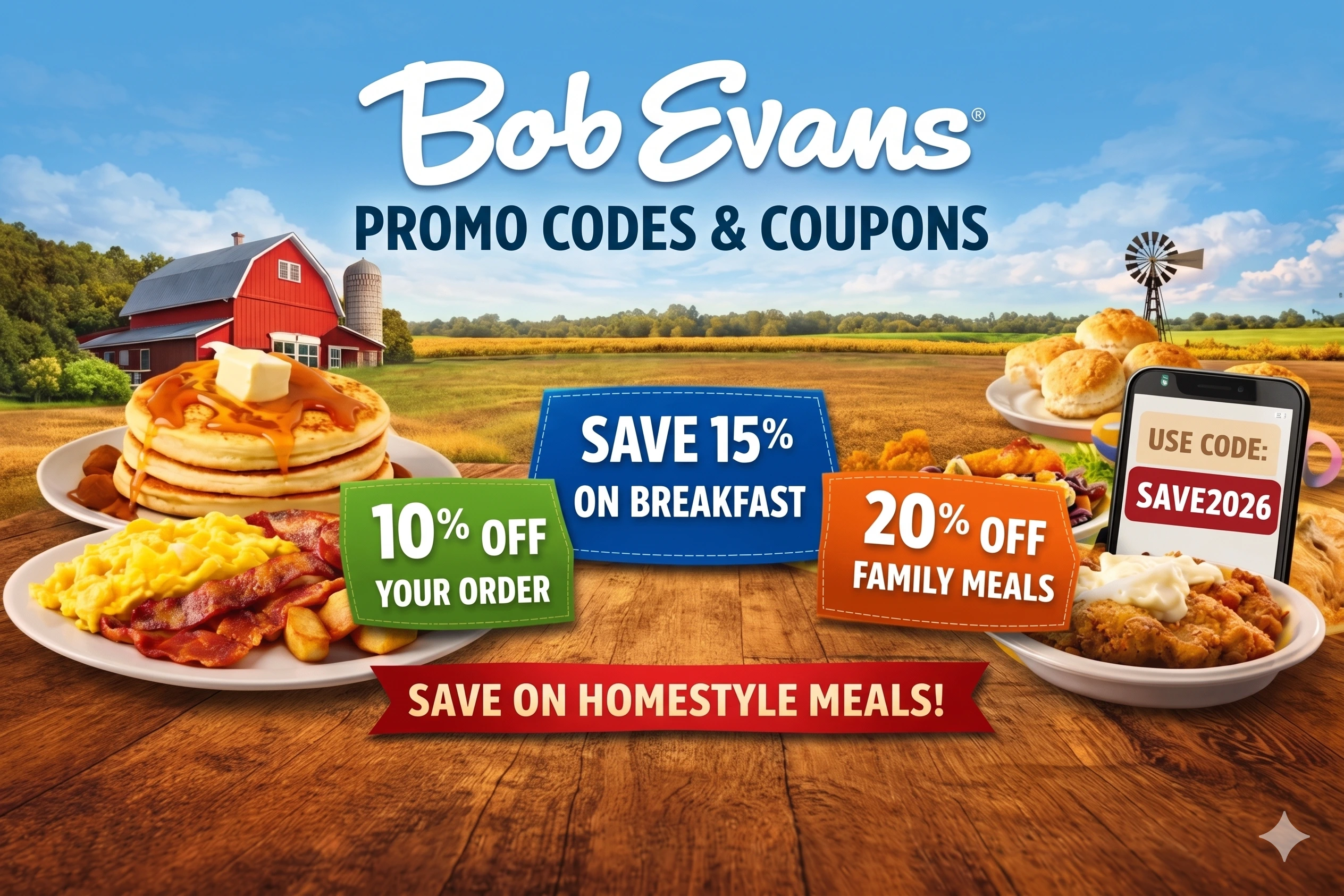 Bob Evans Coupons and Discounts 2026