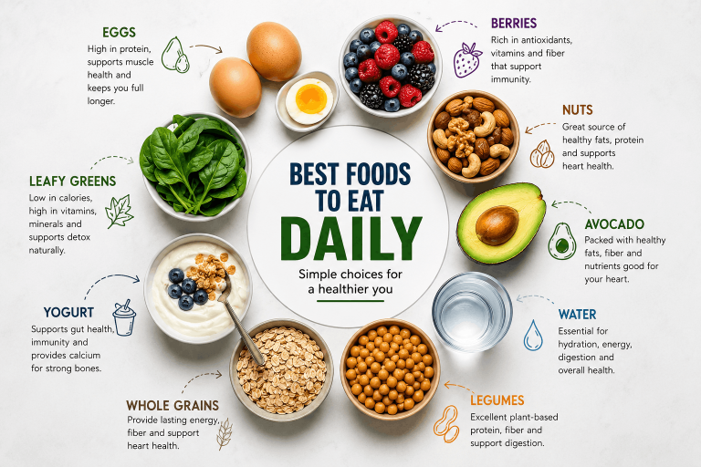 Best Foods to Eat Daily: A Complete Guide to Building a Healthy, Balanced Diet