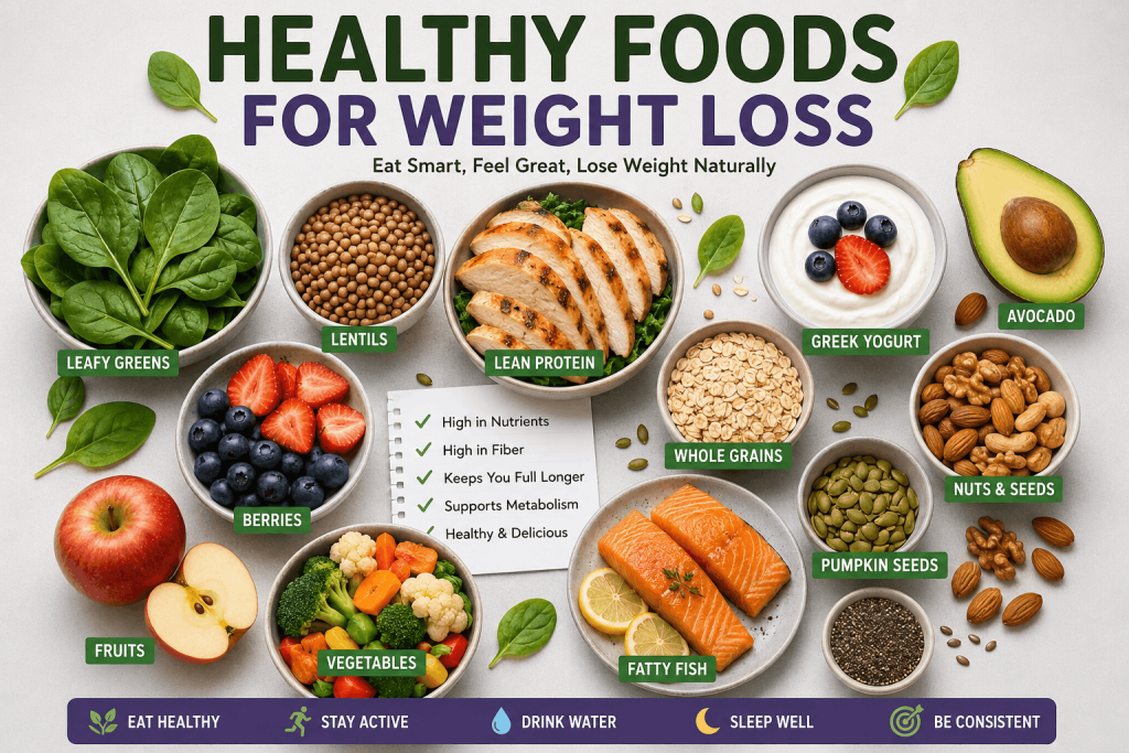 Current image: Healthy Foods for Weight Loss: A Science-Backed Guide to Eating Smarter and Losing Weight Naturally