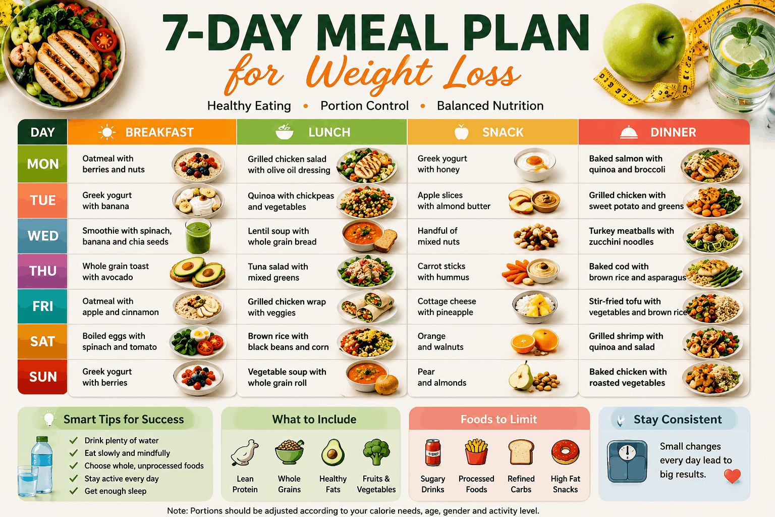 Meal Plan for Weight Loss: A Complete Beginner's Guide to Healthy, Sustainable Eating