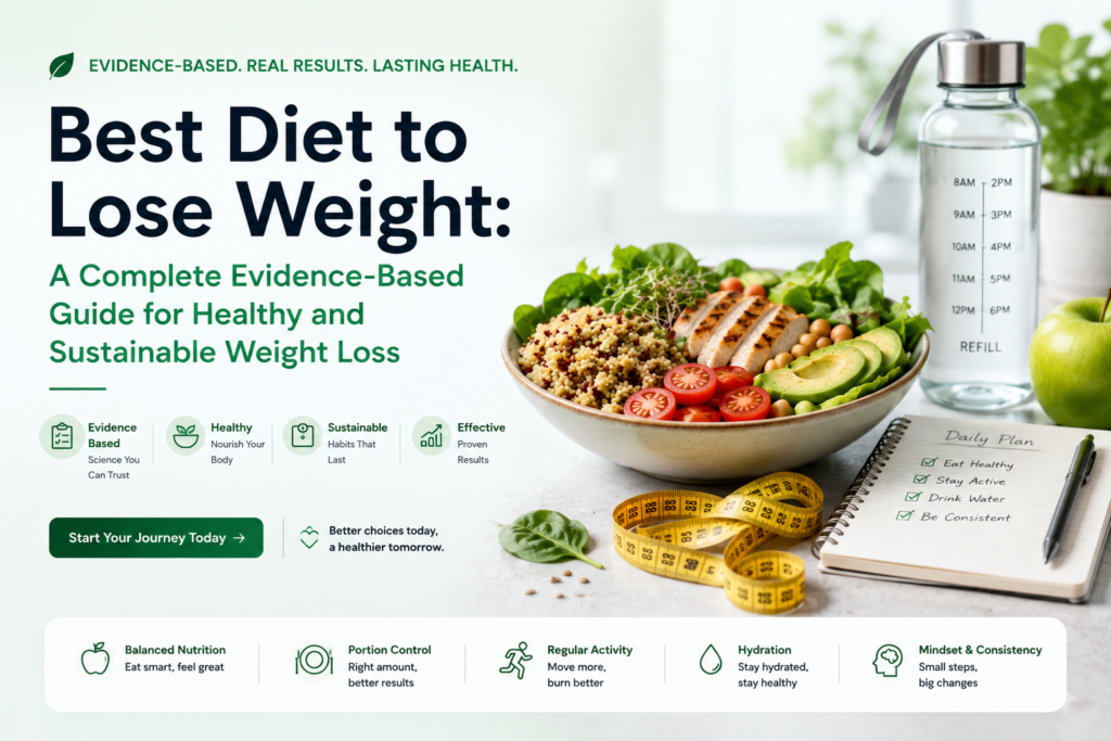 Current image: Best Diet to Lose Weight: A Complete Evidence-Based Guide for Healthy and Sustainable Weight Loss