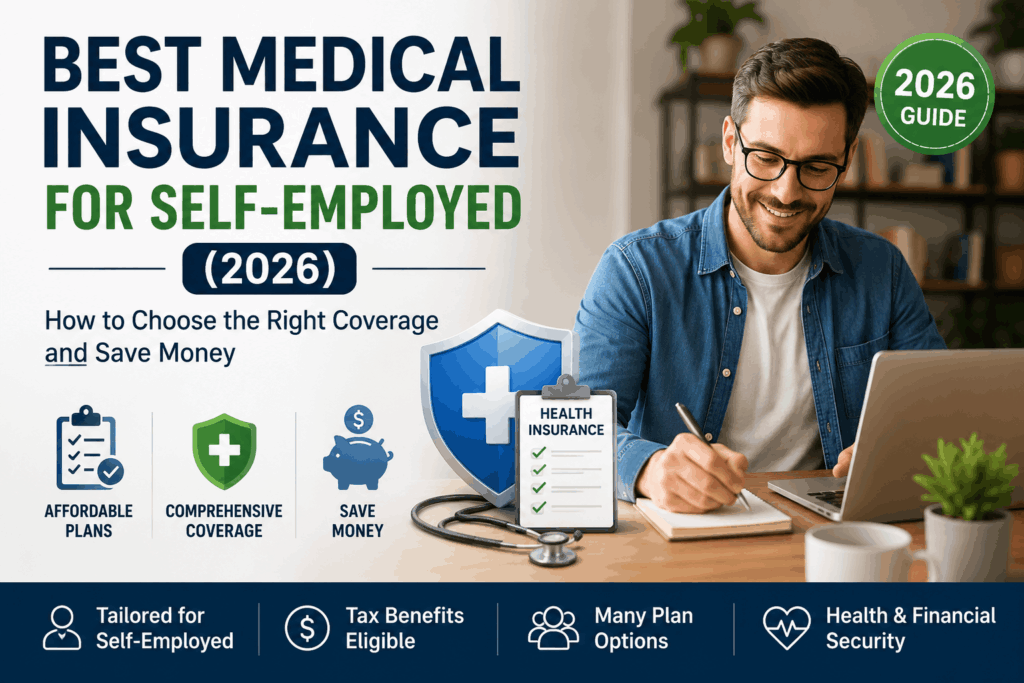 Current image:  Best Medical Insurance for Self-Employed (2026): How to Choose the Right Coverage and Save Money