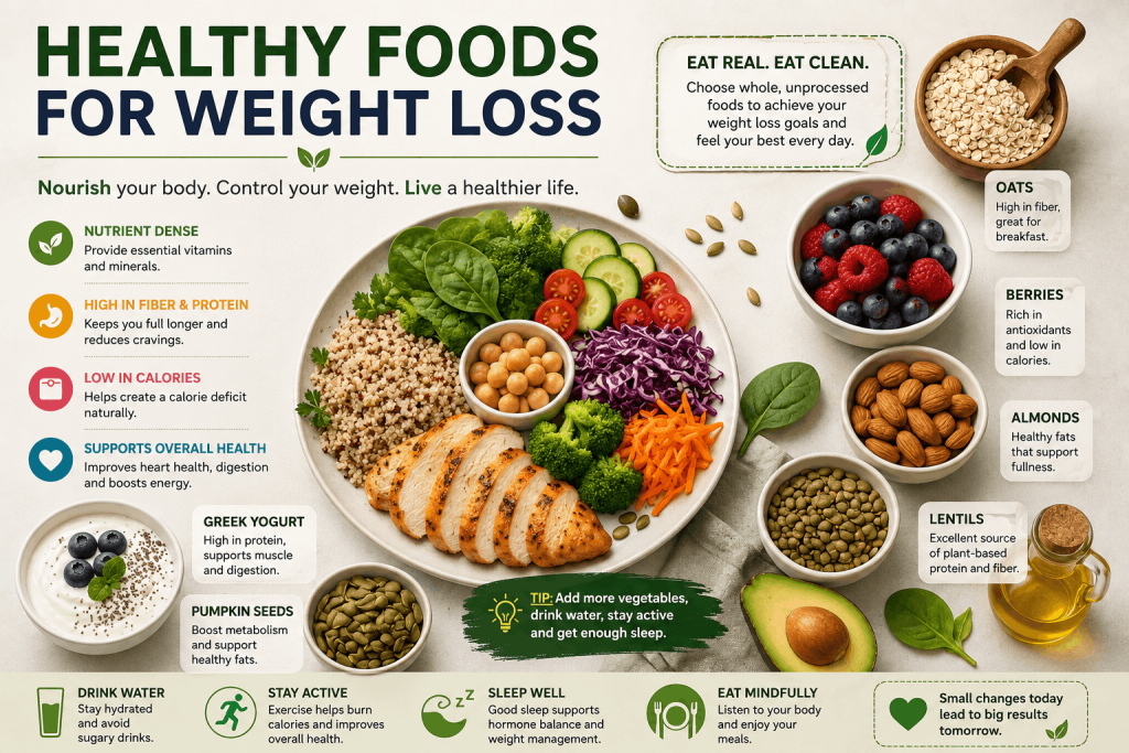 Current image: Healthy Foods for Weight Loss: A Science-Backed Guide to Eating Smarter and Losing Weight Naturally