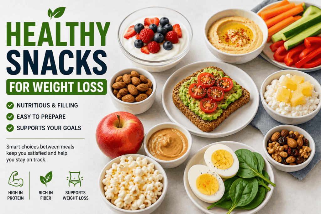 Current image: Healthy Snacks for Weight Loss: 20 Filling and Easy Ideas