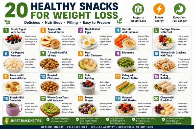 Healthy Snacks for Weight Loss: 20 Filling and Easy Ideas