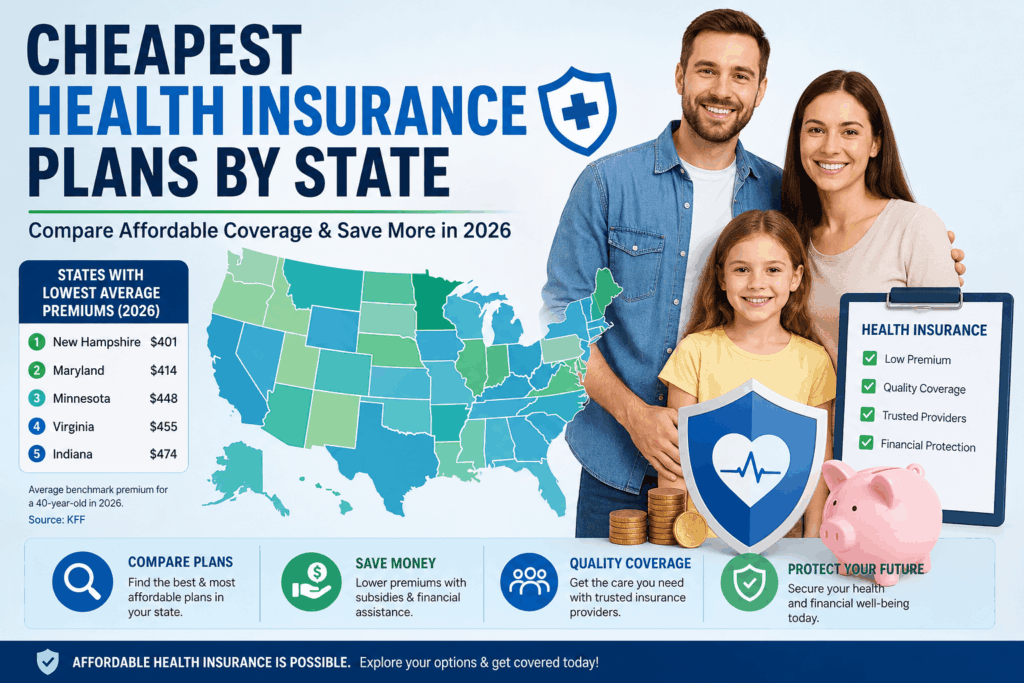 Current image: Cheapest Health Insurance Plans by State: 2026 Guide