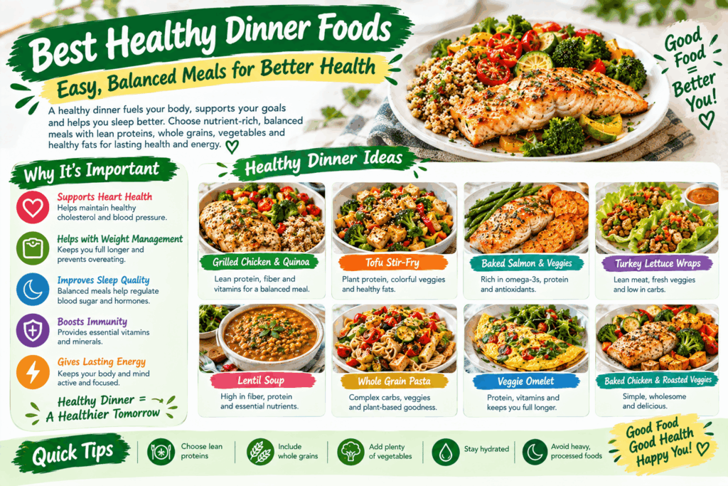 Current image: Best Healthy Dinner Foods: Easy, Balanced Meals for Better Health