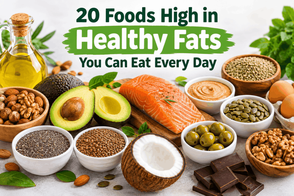 Current image: 20 Foods High in Healthy Fats You Can Eat Every Day