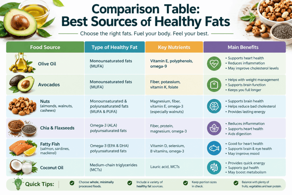 Current image: Best Healthy Fats for a Balanced Diet: What to Eat