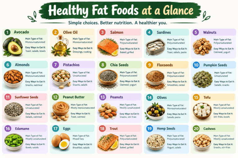 20 Foods High in Healthy Fats You Can Eat Every Day