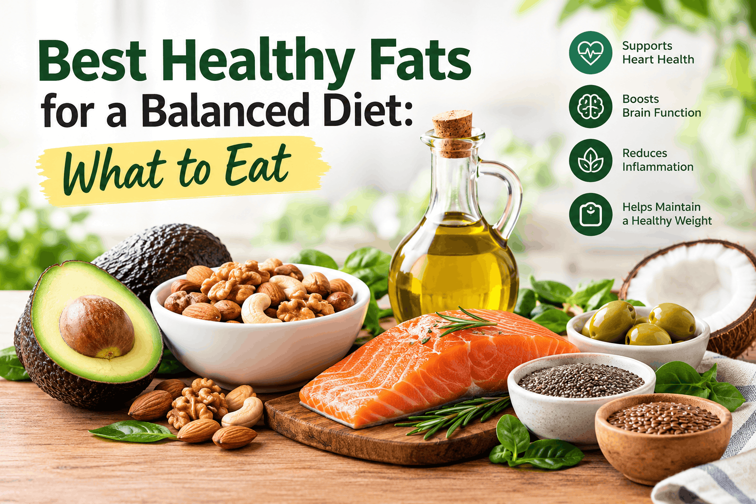 Best Healthy Fats for a Balanced Diet: What to Eat